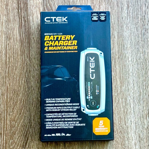 CTEK-40-206 MXS 5.0 Fully Automatic 4.3 amp Battery Charger & Maintainer 12V 🔋 - Picture 5 of 9